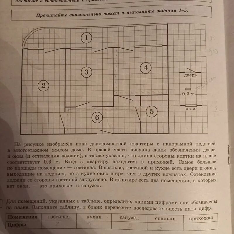 На рисунке изображен план квартиры 0.4