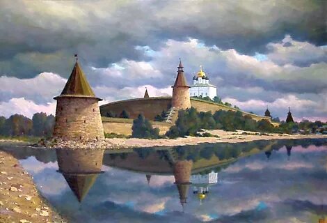 Пейзаж русский город