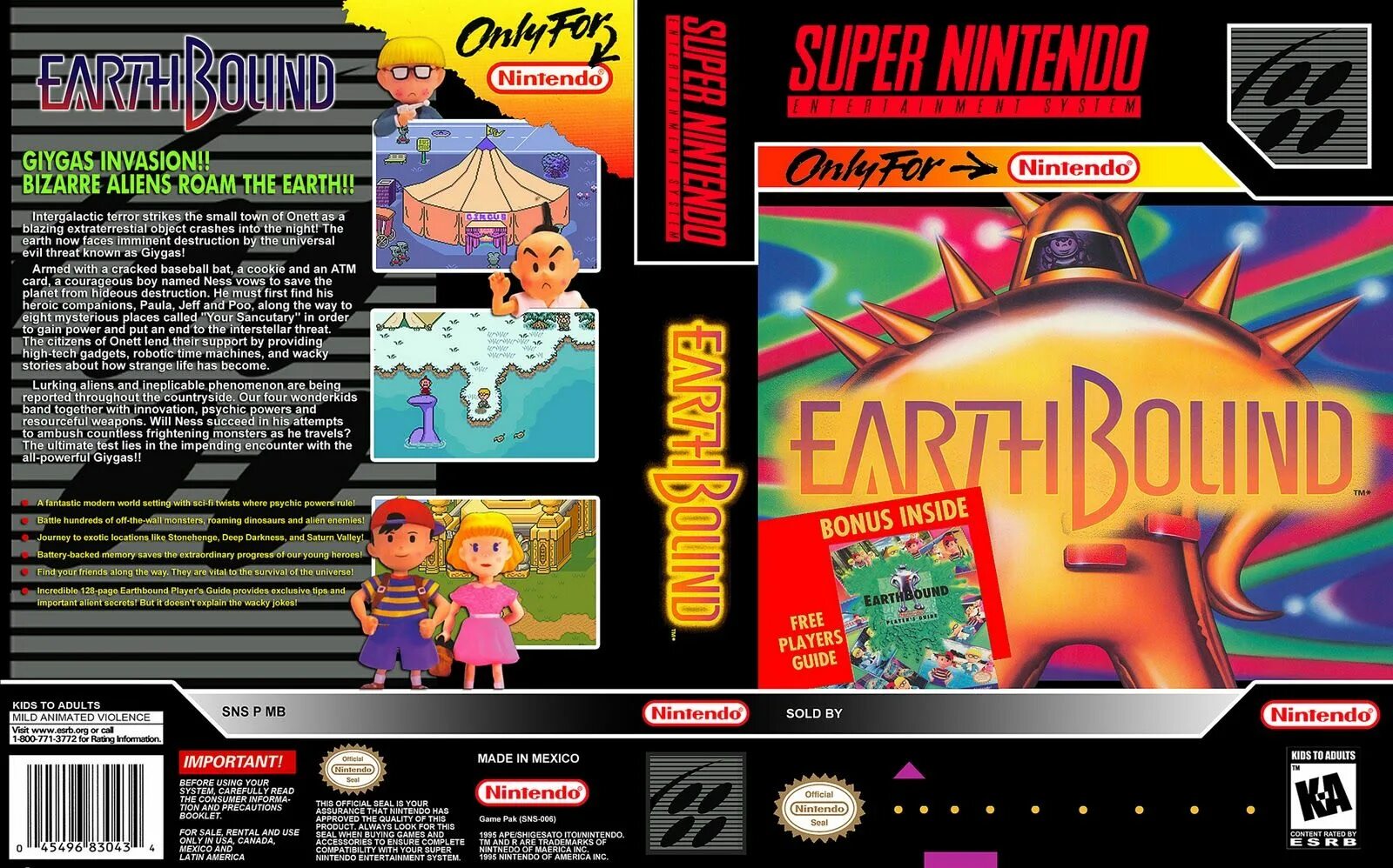 Earthbound игра. Earthbound (игра) обложка. Earthbound super Famicom. Cover super Nintendo. Earthbound Cover.