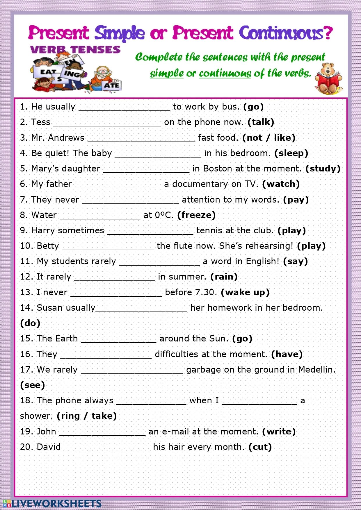 Test present continuous past continuous. Present simple present Continuous present perfect present perfect Continuous упражнения Worksheets. Английский present simple или present Continuous упражнения. Present simple Continuous упражнения 4 класс. Паст Симпл презент Симпл презент Симпл упражнения.