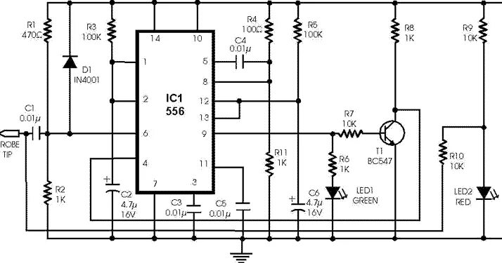 556 Timer Circuit Diagram