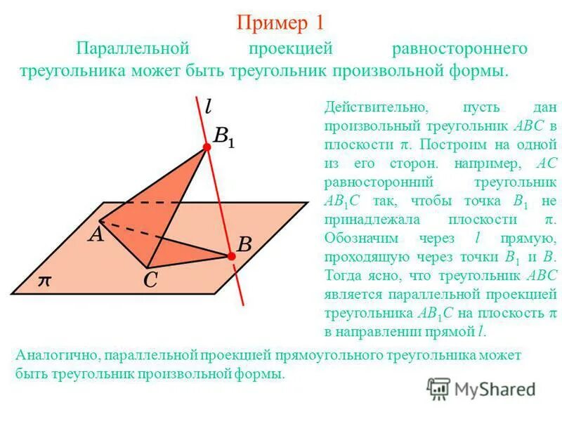 Биссектриса параллелограмма высота. Равнобедренный прямоугольный треугольник. Построение тени от треугольника. Плоскость треугольника. Проекция вершины треугольной пирамиды на основание.