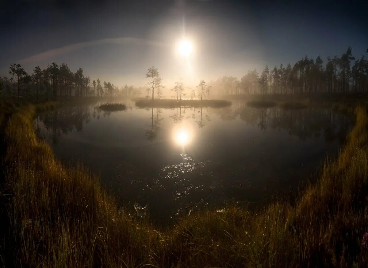 Мистические пейзажи. Куолаярви озеро. Омут ночи. Лунная ночь. Омут картинки.