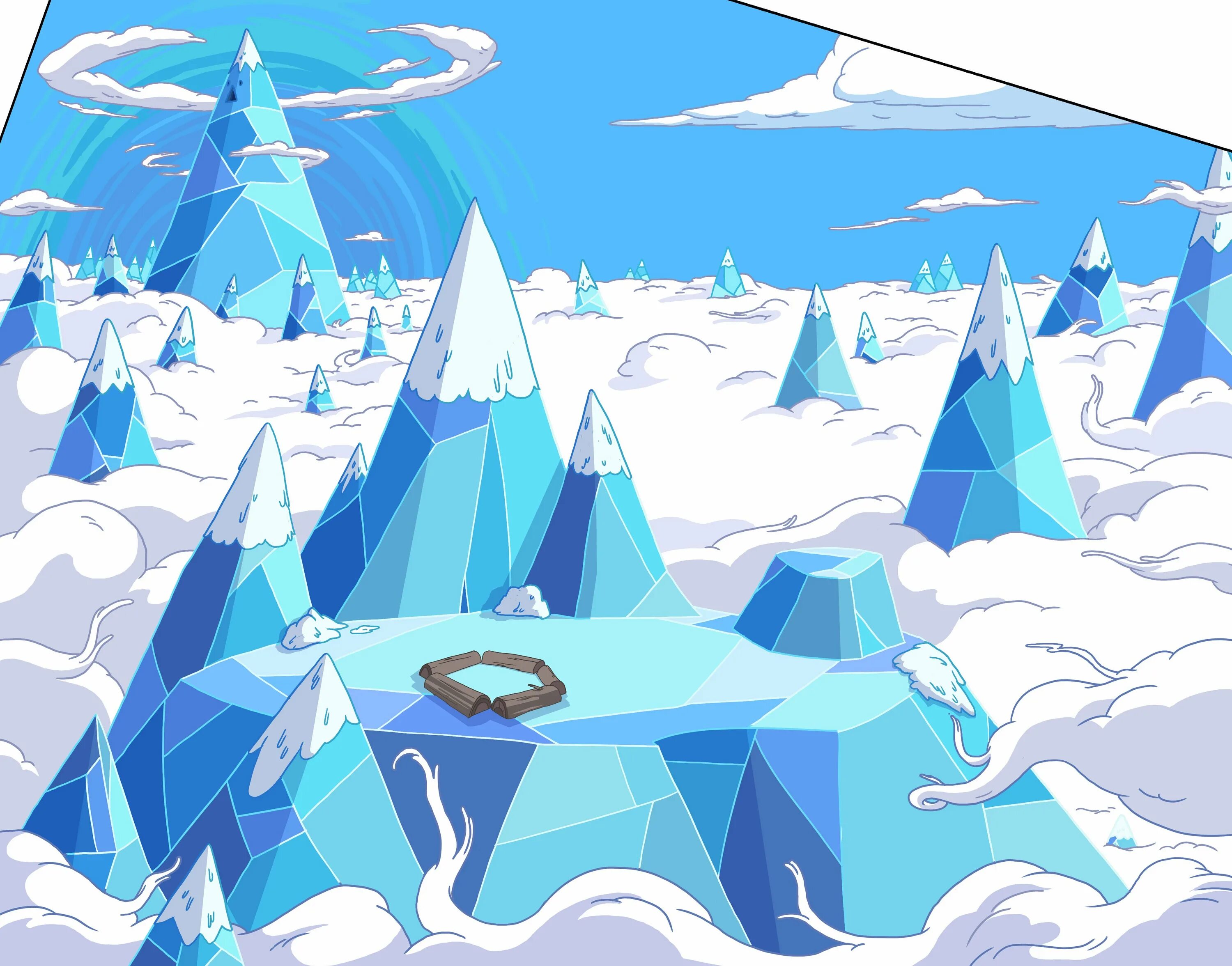 Adventure time Ледяное королевство. Снежное королевство время приключений. Adventure time гора снежного короля. Ледяное царство. Айс тайм
