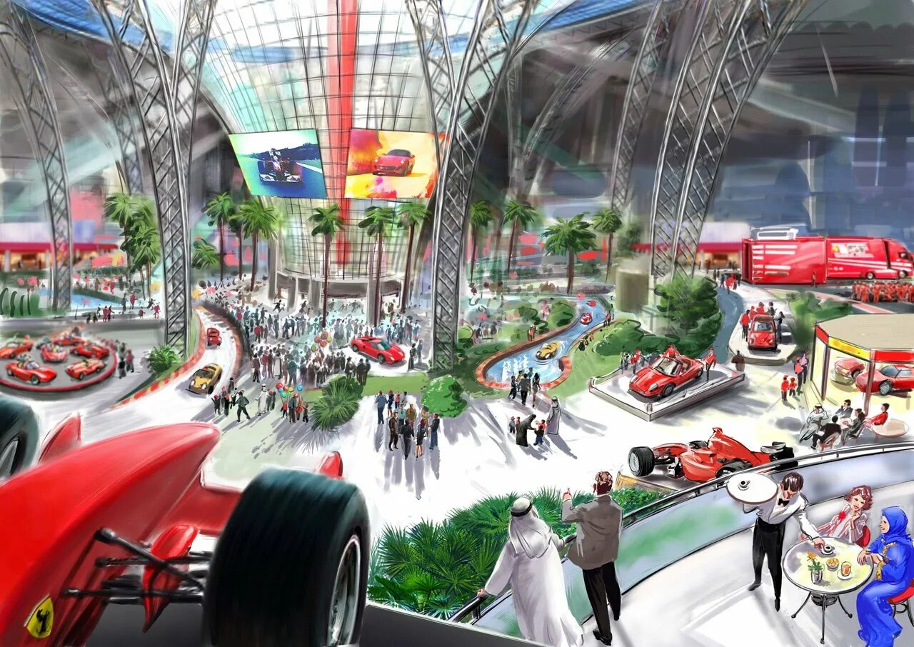 Феррари парк Абу Даби. Феррари парк Дубай аттракционы. Ferrari World Абу-Даби аттракционы. Феррари парк Абу Даби аттракционы.