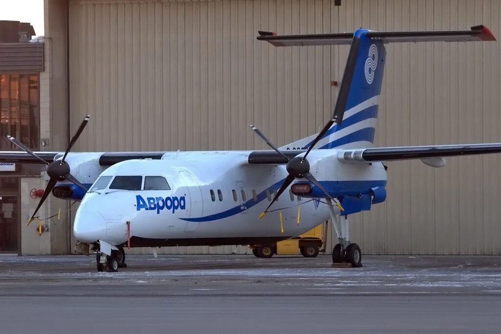 Полет на самолете владивосток. Dash 8 q200.