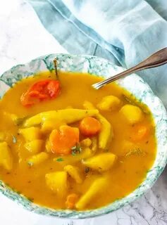 Vegan Pumpkin Soup, Jamaican Style Jamaican Soup, Jamaican Cuisine, Jam...