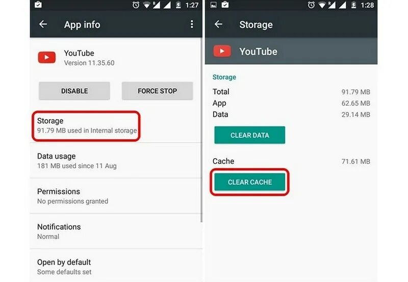 Как выйти из ютуба на андроиде. Очистить кэш в ютубе. приложение youtube открывается. кэш в приложении ютуб. не работает ютуб на андроиде.