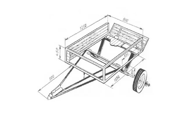 Телега своими руками размеры. Чертеж прицепа одноосного для трактора т-25. Чертеж прицепа для трактора т-25. Прицеп для минитрактора своими руками чертежи и Размеры.
