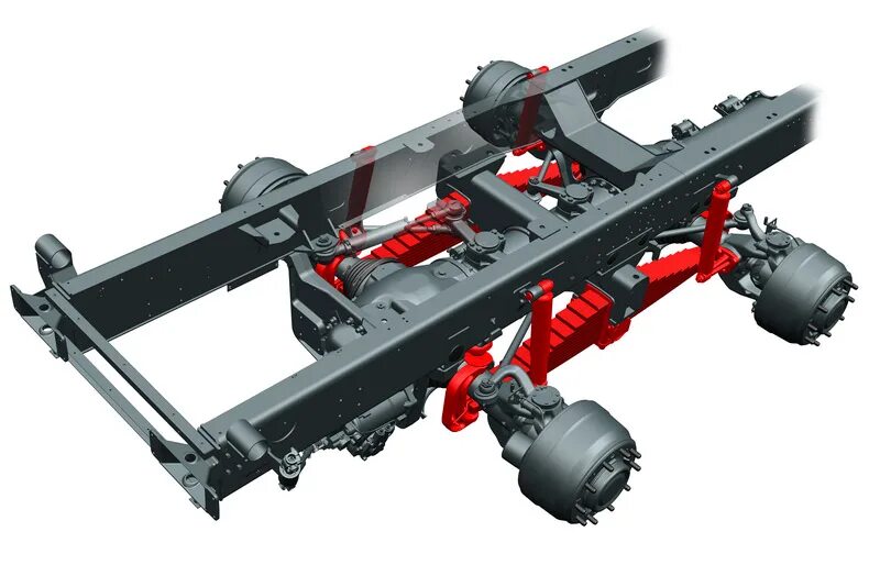 Ходовая грузового автомобиля. Хребтовая рама Татра 815. Торсионная подвеска Татра. Татра 6х6 подвеска. Балансирная подвеска Татра.