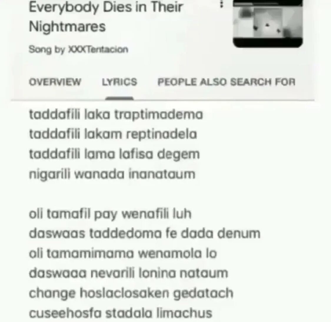 Everybody dies in their Nightmares. Everybody dies in their Nightmares Lyrics. Everybody dies in their Nightmares Xxtentacion.