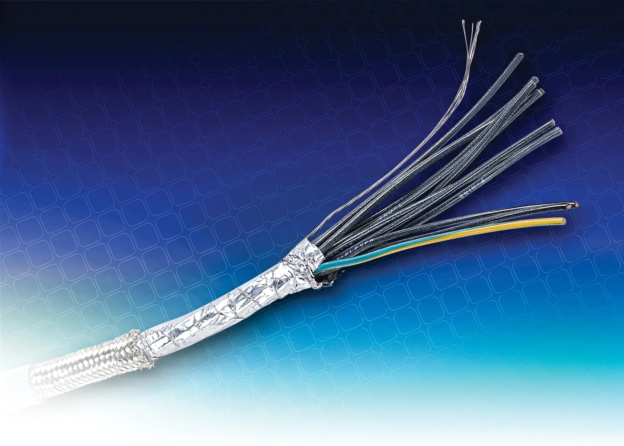 Flexible Multi-conductor Cable 6х15. Многожильный кабель Shielded 4 conductor 18 AWG;. Арктический кабель. Датчики температуры гибкие кабельные.