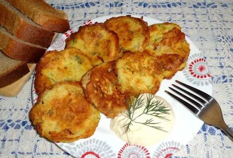 Кабачки в тесте на сковороде
