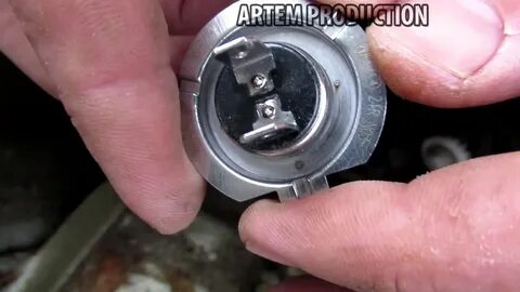 Замена лампы ближнего света дэу