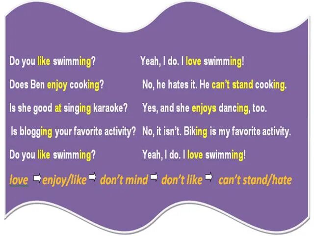 Does do you like swimming