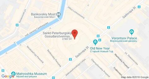 Карта институтов санкт петербурга