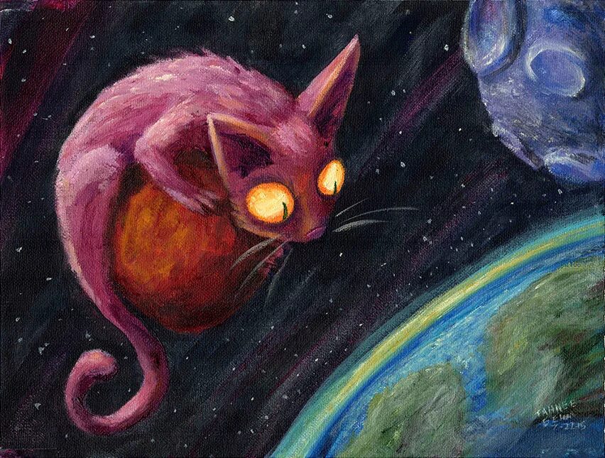 Кот в космосе рисунок. Космический кот. Кот в космосе. Кошка космос арт. Космические котики мультяшные.