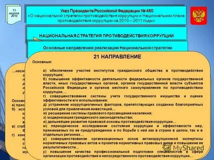 Национальная стратегия противодействия коррупции