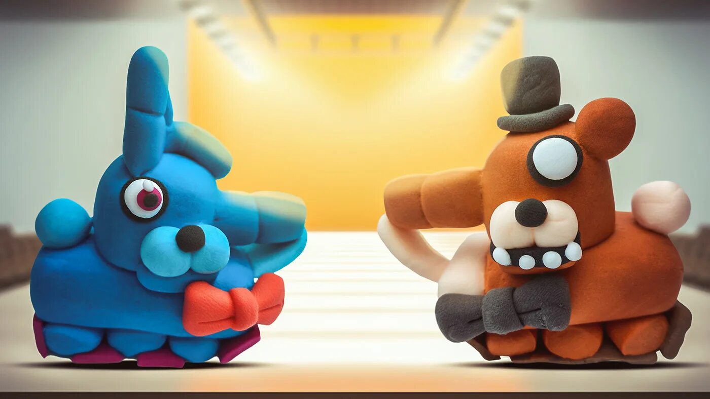 Лепка аниматроников. Лепка фнаф. Фнаф бонни лепка. Фредди фнаф 9 из пластилина. Фнаф пластилин фредди.