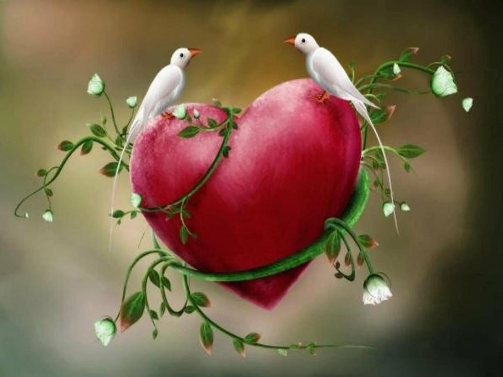 Весеннее сердце. Птица любви. Доброта и нежность сердца