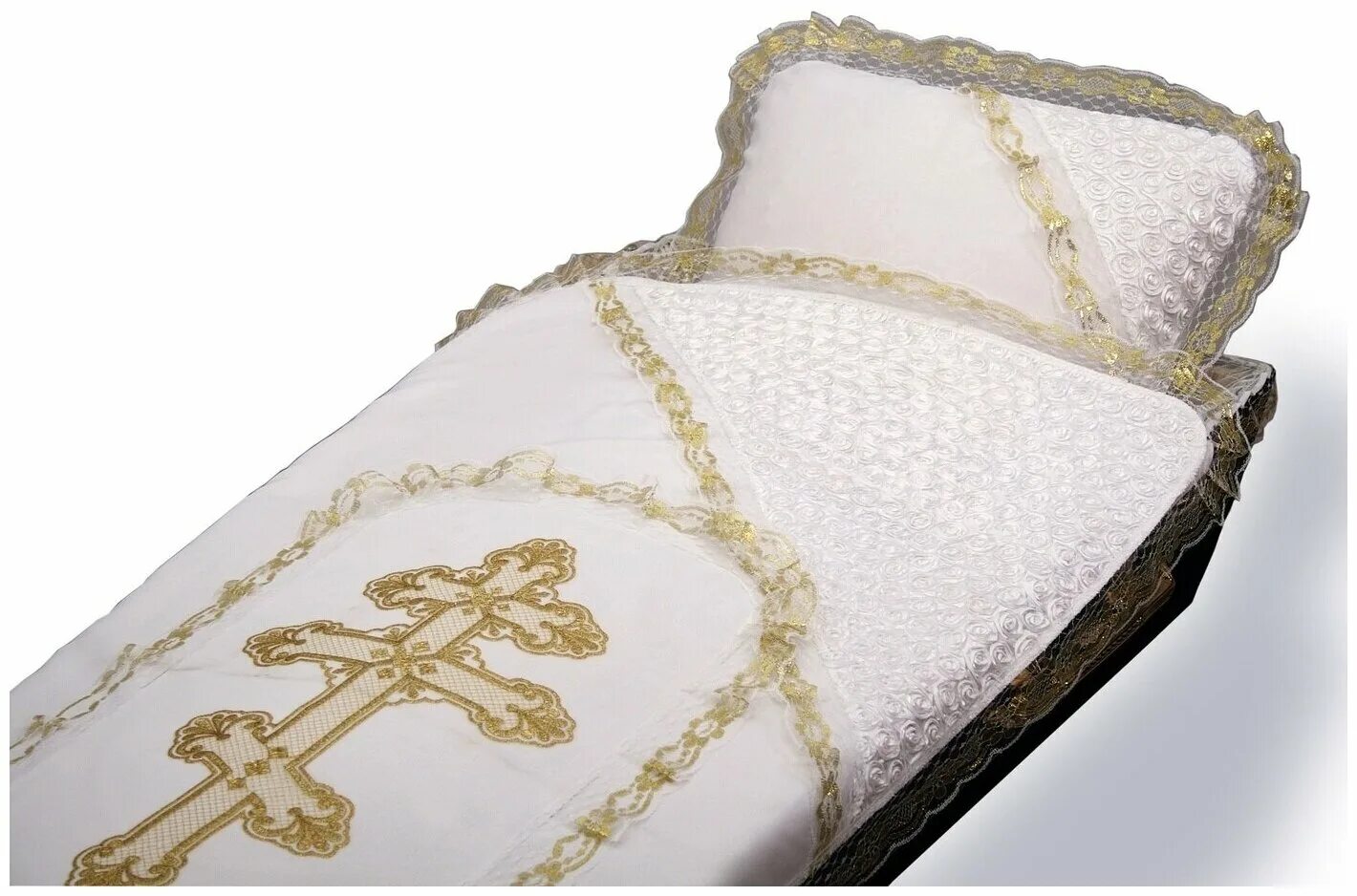 Покрывало в гроб. Покрывало для покойника. Покрывало усопшего. Покрывало для погребения. Покрывало погребальное церковное.