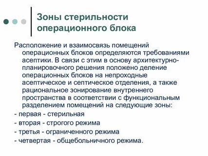 Зон режим работы