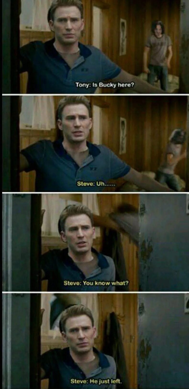 He just left. Just Steve. Steve: what are you going. Just he leave has