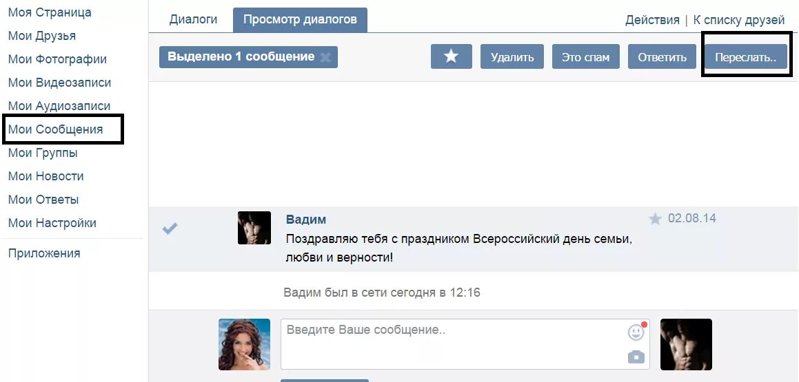 Как переслать сообщение из сообщений другому человеку. Сообщение ВКОНТАКТЕ. Личные сообщения ВК. Мои сообщения ВК. Пересланные сообщения ВК.