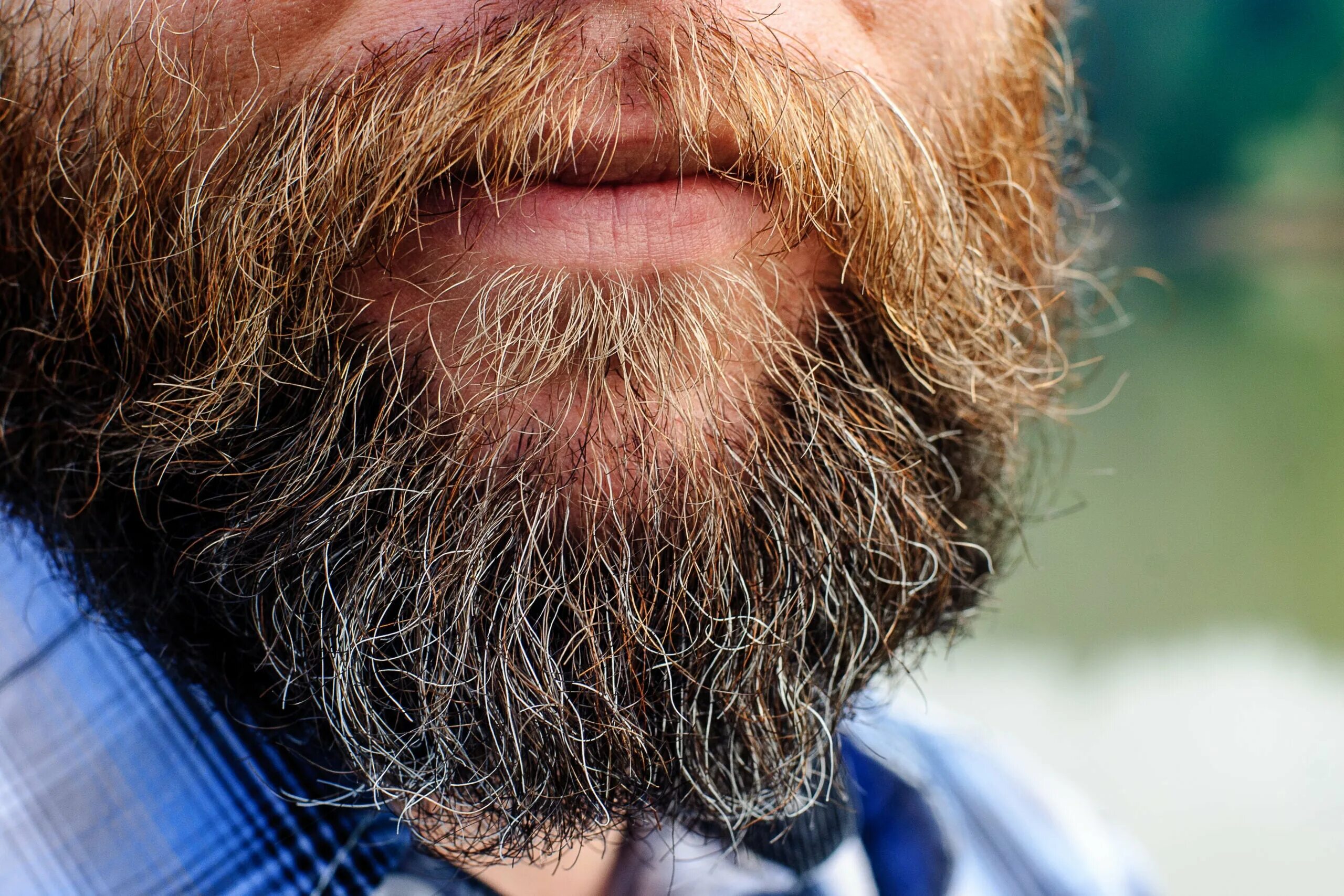 He has a beard