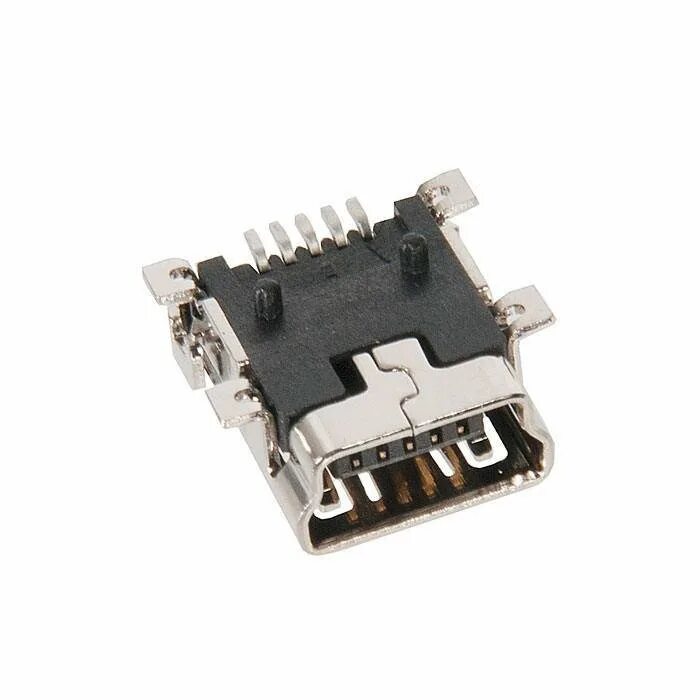 1734035-2, Разъем USB-B Mini, USB 2.0, гнездо угловое 5pin SMD. Разъем Mini USB B 5pin. Разъем Mini USB 5 Pin. Samsung Connector USB 5 Pin. Купить разъем мини