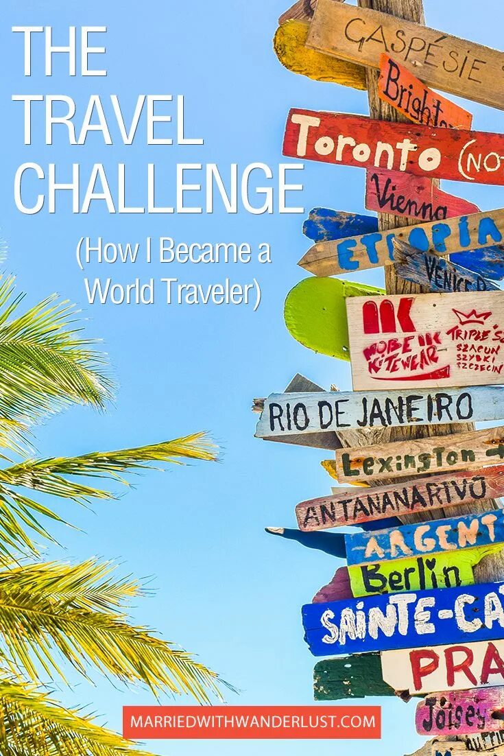 Реклама путешествий. World Travel. Рубрика путешествия. Travel challenge