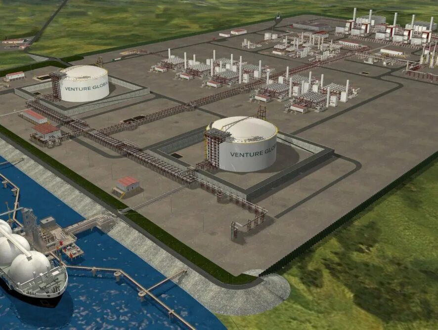 Комплекс по производству спг. Спг сжиженный природный газ. venture global lng. регазификатор спг. хранилище спг.