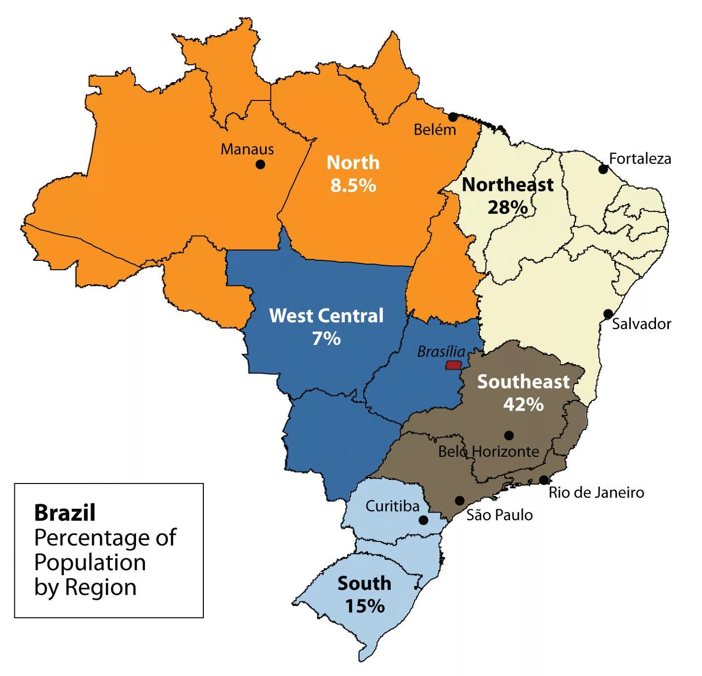 Районы Бразилии. Штаты Бразилии на карте. Экономические районы Бразилии. Субъекты Бразилии. Штат в бразилии 5