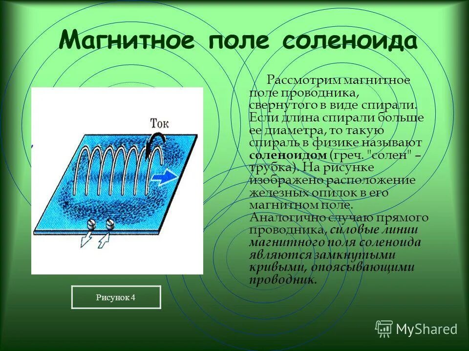 Поле в центре соленоида. Магнитное поле магнитное поле соленоида.. Соленоид магнитное поле соленоида. Как направлено магнитное поле в соленоиде. Изобразите магнитное поле соленоида.