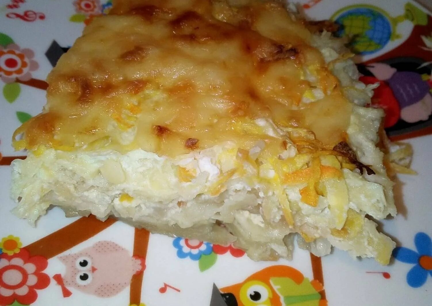 Запеканка с патиссонами в духовке