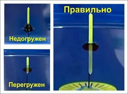 Как правильно должен стоять поплавок