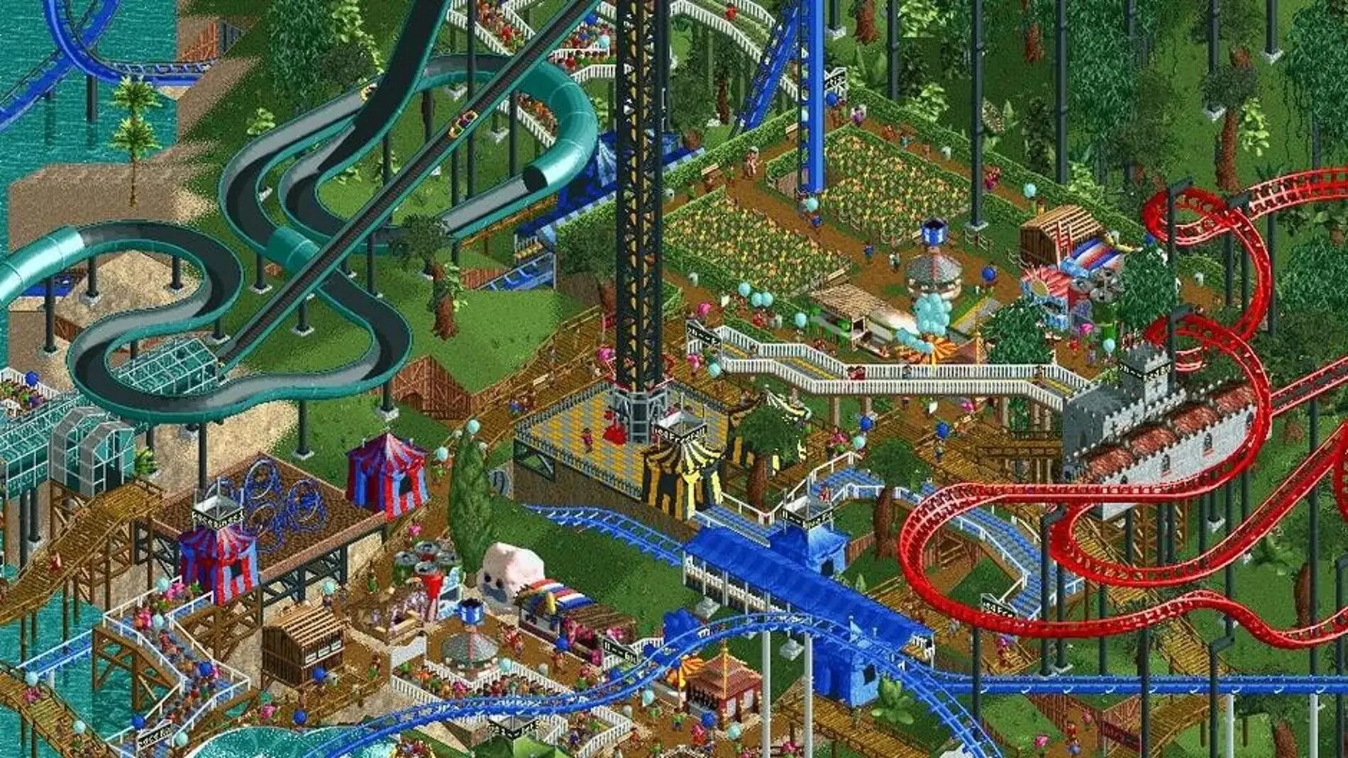 Игра на пк park. Tycoon парк аттракционов. Игра Rollercoaster Tycoon. Rollercoaster Tycoon 2. Карусельный Магнат игра.