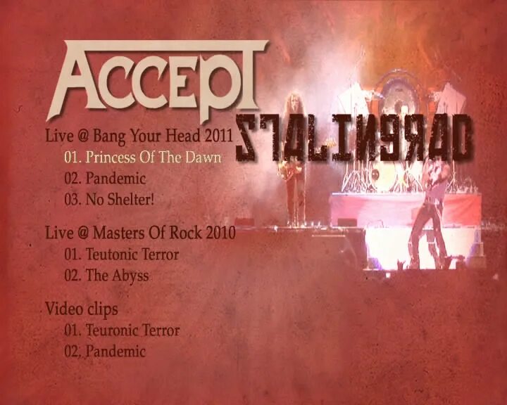 Accept princess. Accept Stalingrad обложка. Accept Stalingrad 2012. Accept 2012 Stalingrad обложка альбома. Группа accept 2012.