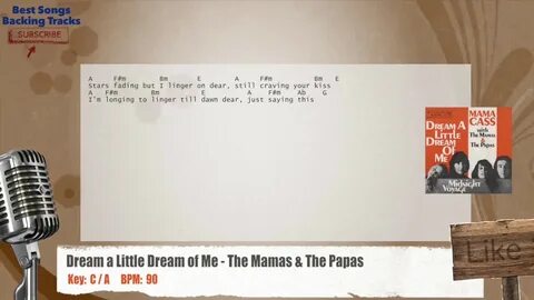 Music Video. 🎙 Dream a Little Dream of Me - The Mamas & The Papas Voca...