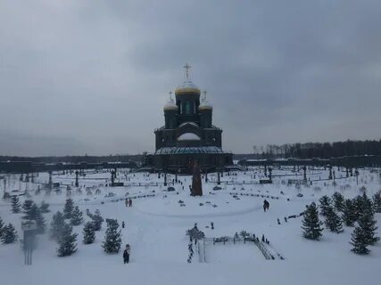 Парк победы зимой