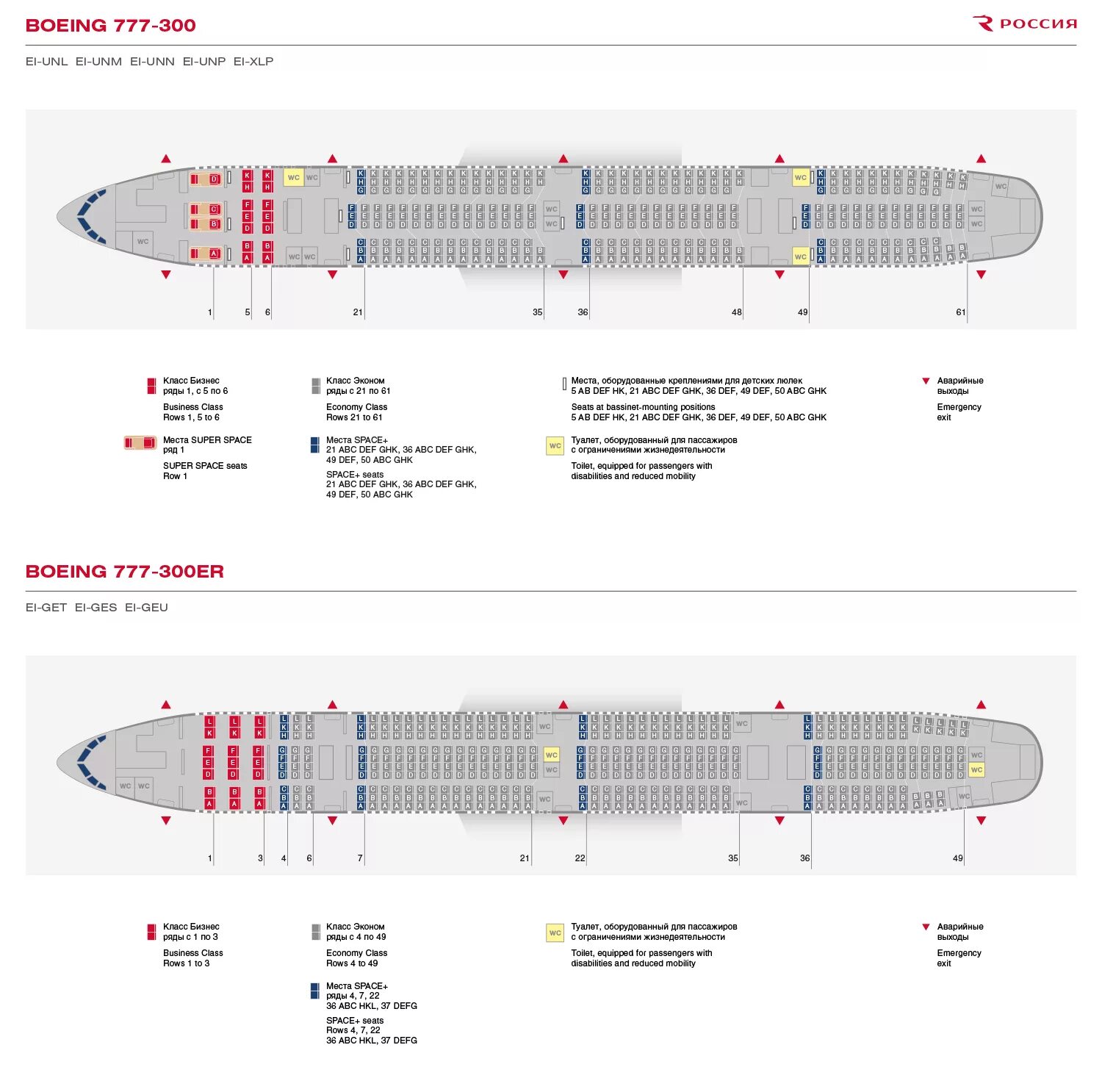 Boeing 777 посадочные места