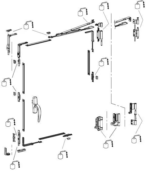 Механизм пластиковой балконной двери. Фурнитура Giesse схема поворотно откидная. Фурнитура Рото для алюминиевых окон схема. Фурнитура для окон Siegenia схема.