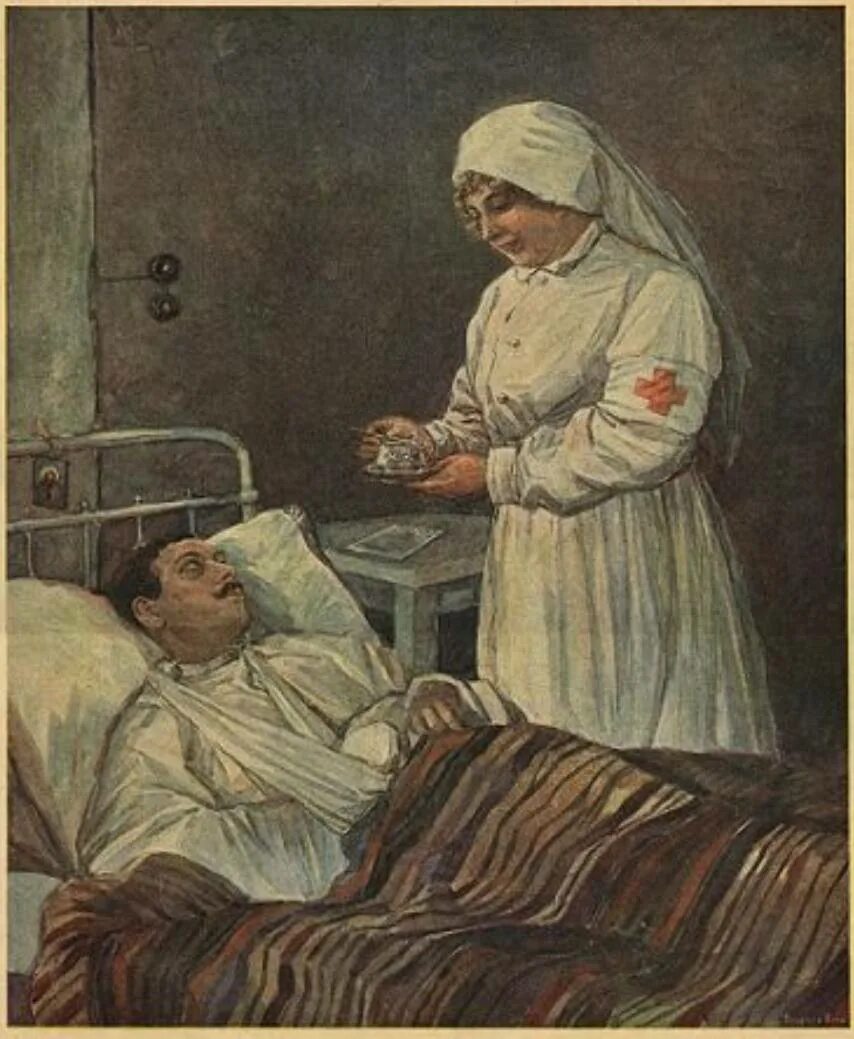 Поставляли в госпитали. Медсестра живопись. Медсестра милосердия. Медсестра картина. Госпиталь на войне живопись.