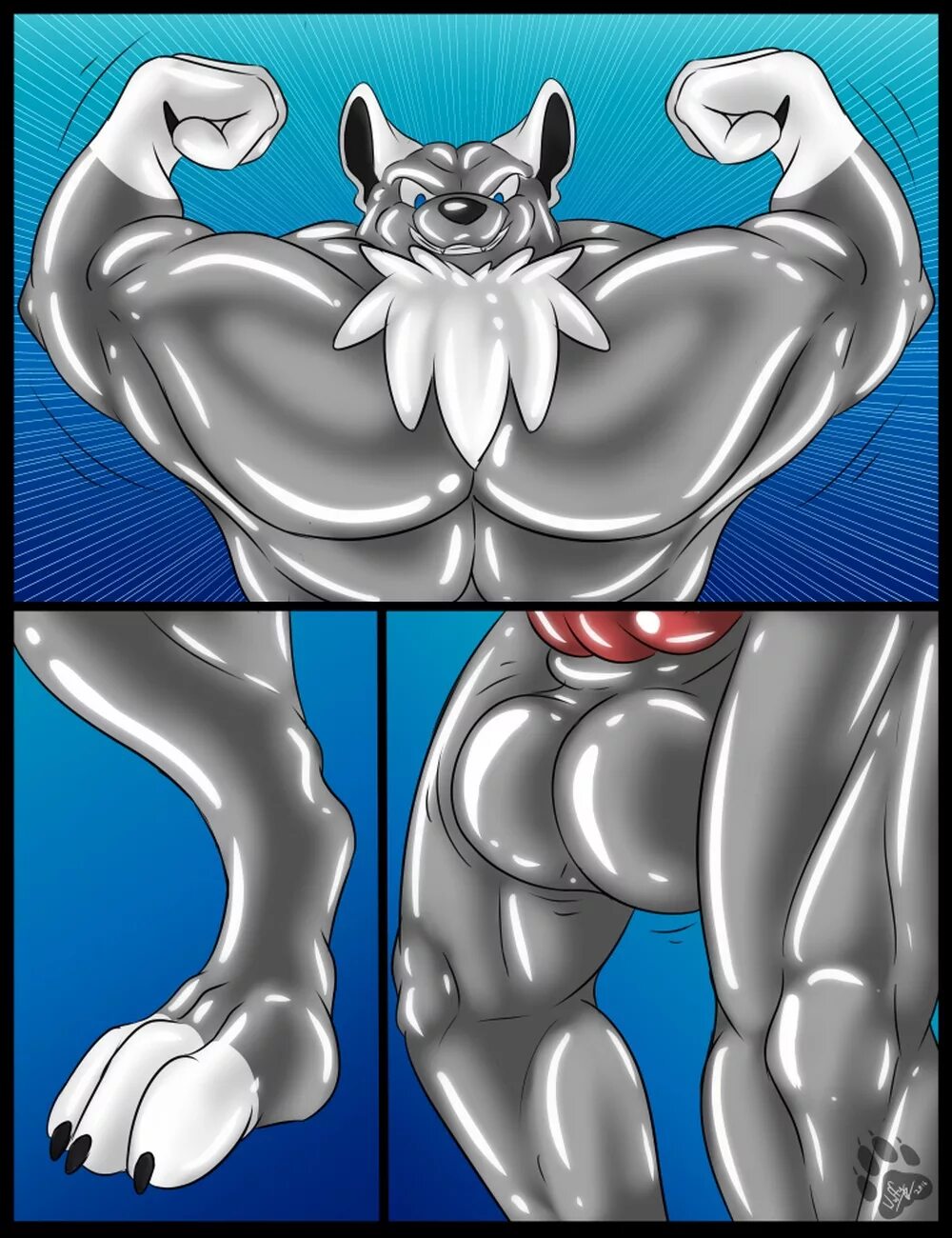 Muscle Growth Фурри Porn Comics