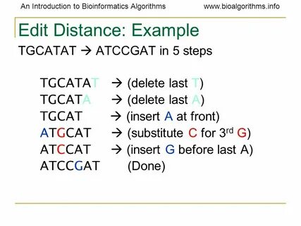 Edit distance c