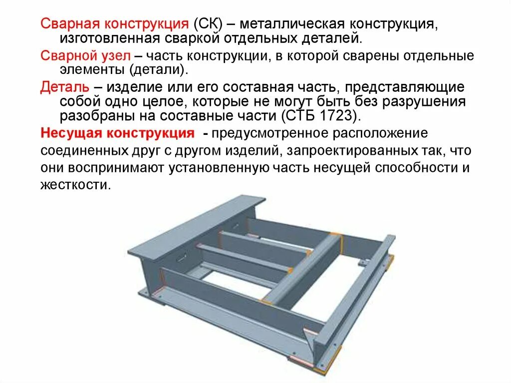 Стационарное изделие. Принцип классификаций сварочных конструкций. Названия элементы сварных конструкций. Типы производства сварных конструкций. Типы сечение сварных конструкций.