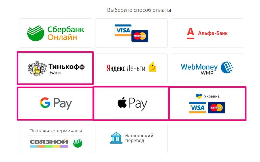 Какие есть способы оплаты. Какие есть способы оплаты