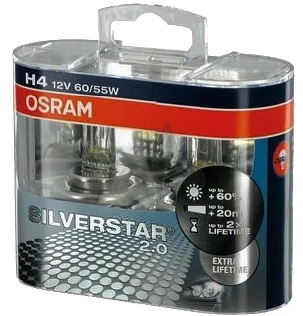 Osram h4 silver. Лампы osram h4 silverstar 2.0 60/55w. лампа галогенная h4 12v 60/55w osram silverstar 2.0 2шт duobox. osram silver star+ 60 h4. лампы галогеновые osram h4 silver star.
