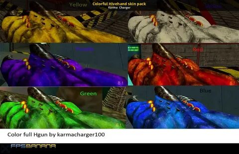 Colorful Hivehand skin pack Half-Life: Source Mods.
