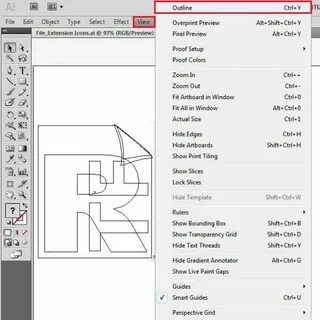 Outline selected